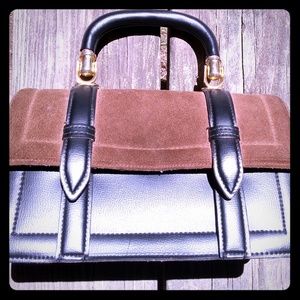 Vintage Tano of Madrid pillbox purse black MOD